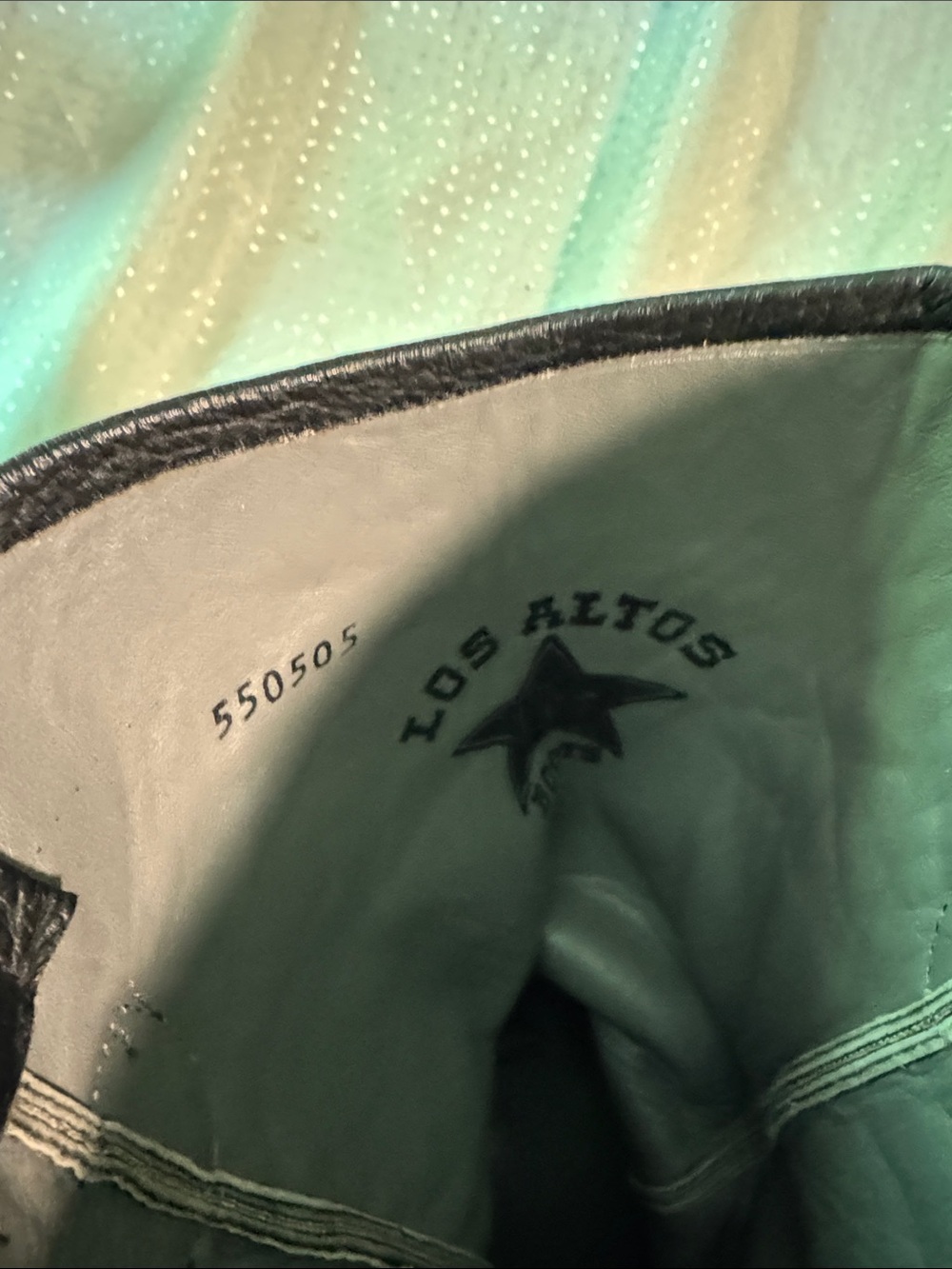Los Altos Genuine Ostrich Western Boots Size 12EE. Black - Picture 10 of 13